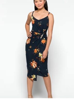 nine britton | Dresses | Nine Britton Amber Knit Midi Wrap Dress S |  Poshmark